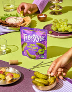 Garlic Dill Mini Pickles 4.5oz - Freestyle Snacks
