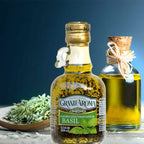 Fine Italian Food - Mantova Grand'Aroma Basil Extra Virgin Olive Oil, 8.5 oz.