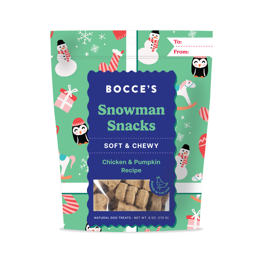 Bocce's Bakery - Snowman Snacks, Soft & Chewy