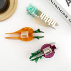 TheDivaSoap - Acetate Radish Hair Claw Clip, Veggie-Inspired Clips