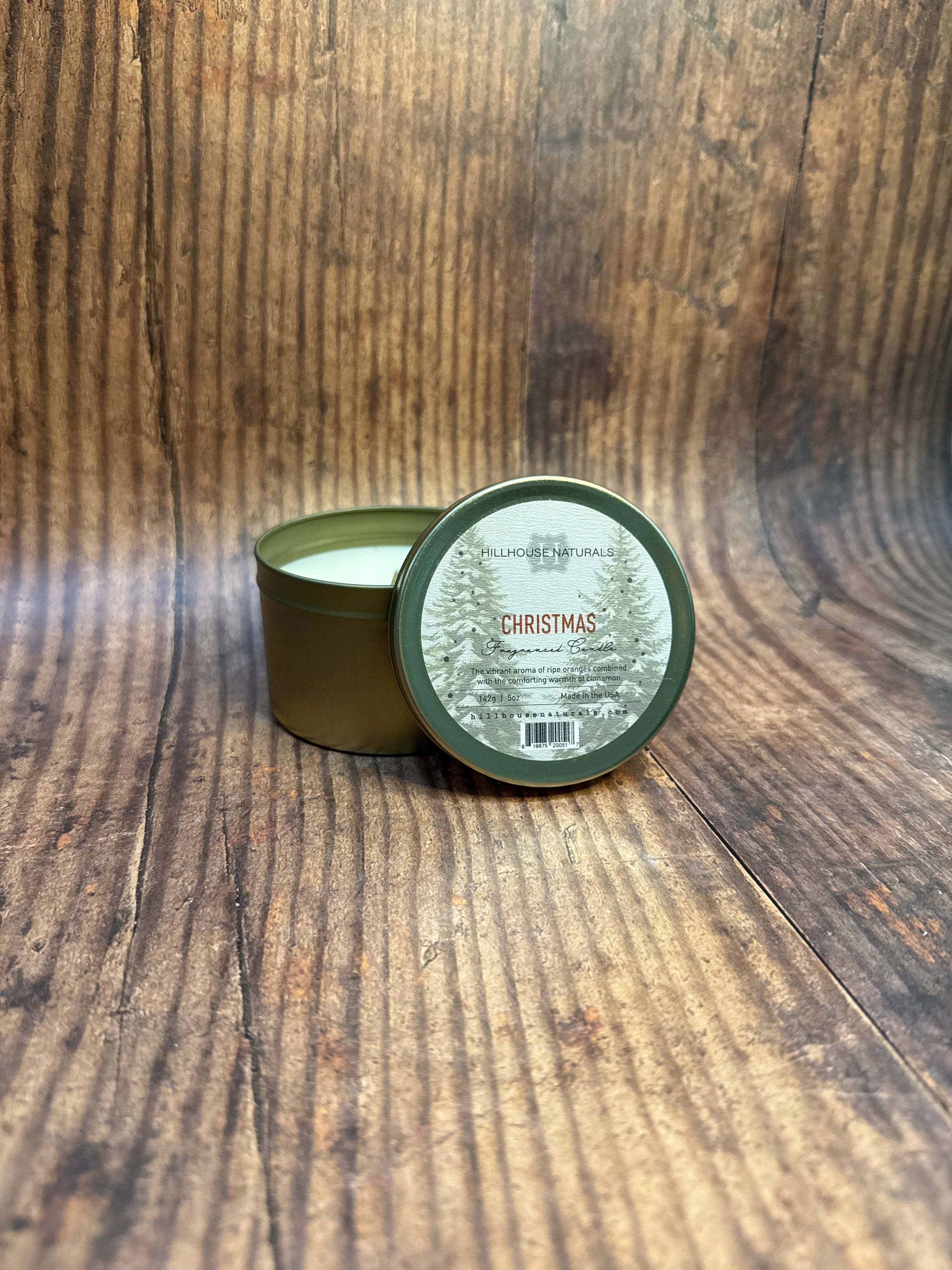 HH Naturals Christmas Candle Tin