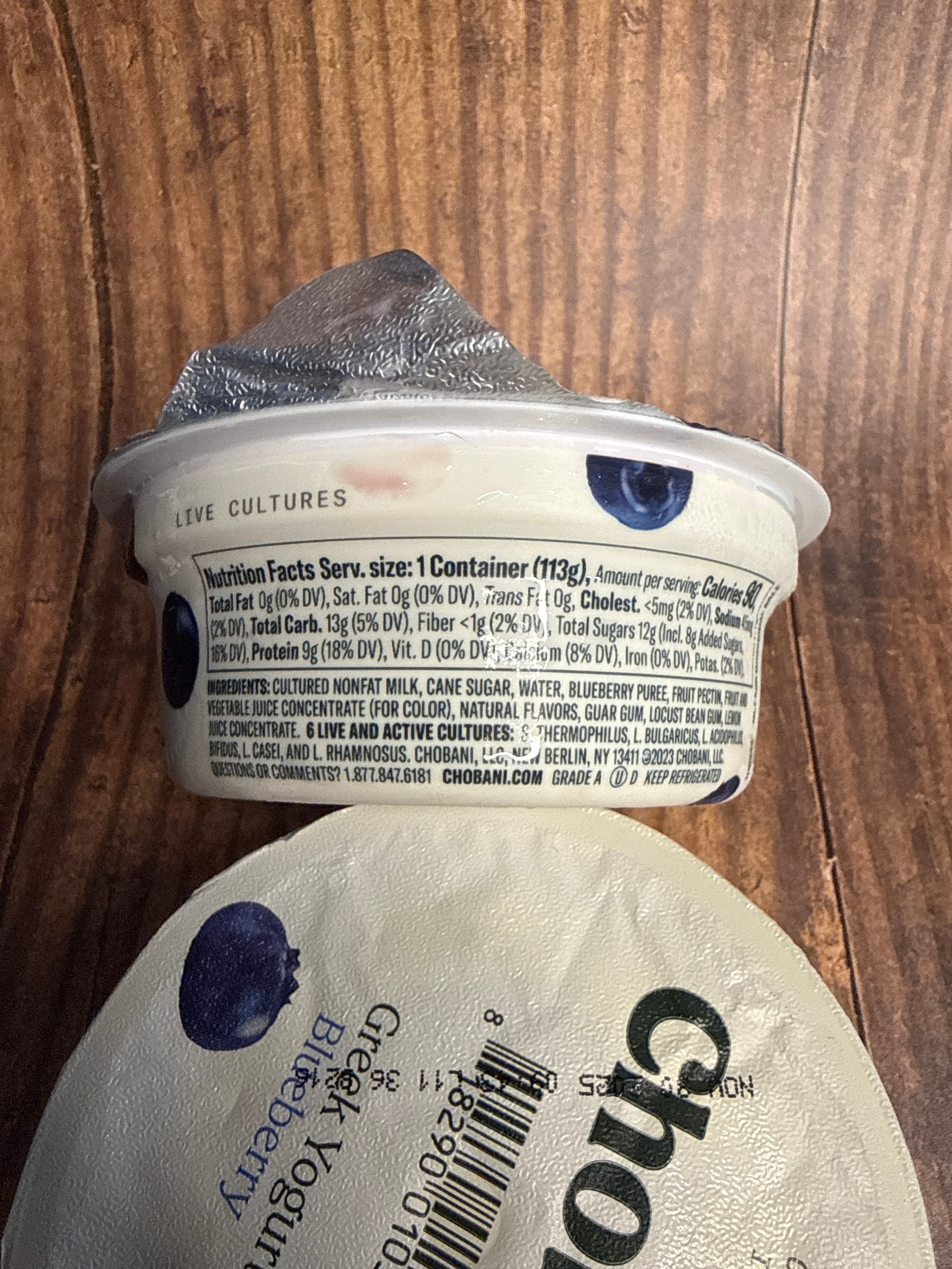 Chobani Greek Yogurt Blueberry