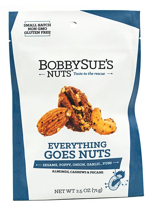 BobbySue's Nuts - Everything Goes Nuts 3.5oz Bag