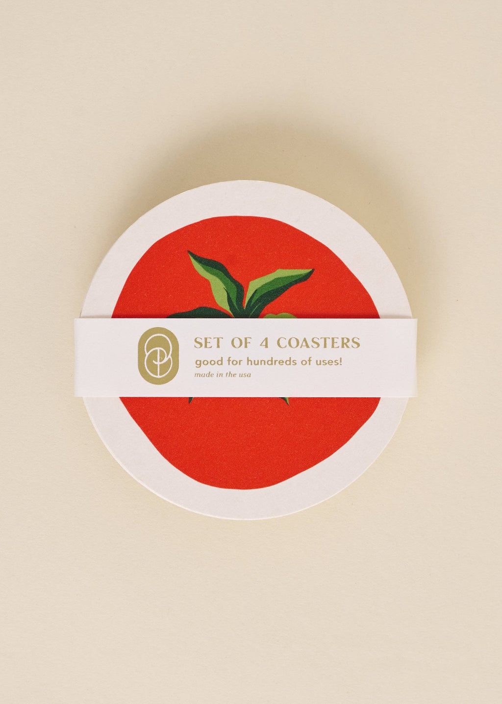 One & Only Paper - Tomato Coasters | Set of Four