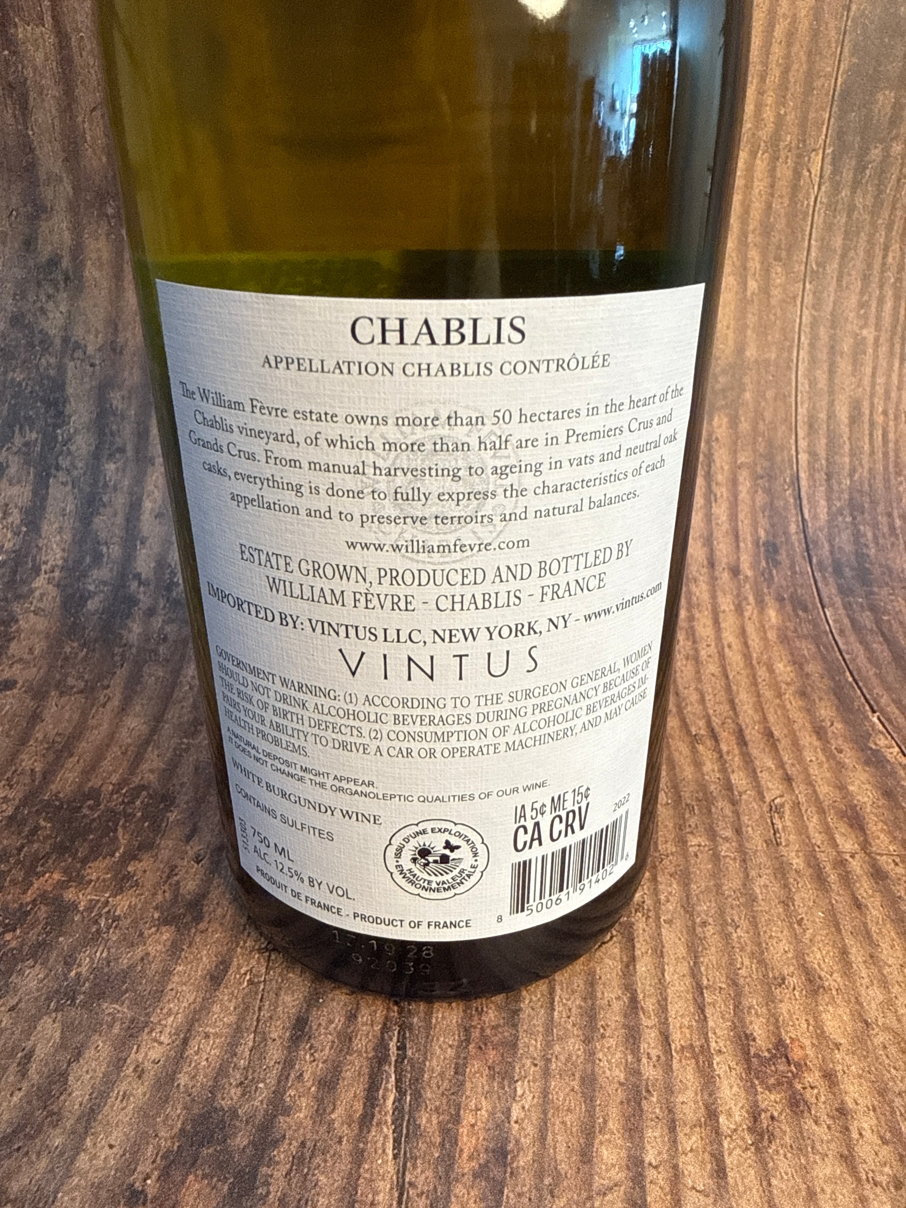 Domaine Fèvre Chablis (2022)