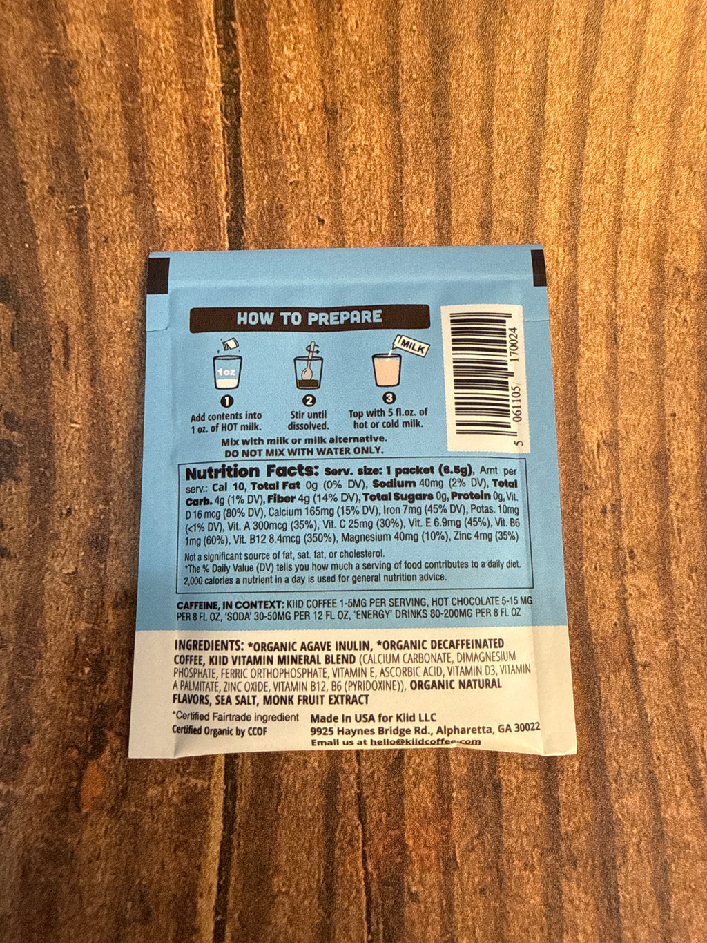 Kiid Coffee SINGLE Original Latte