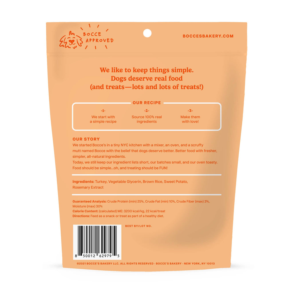 Bocce's Bakery Turkey Grazers Jerky Sticks Dog Treats 4oz