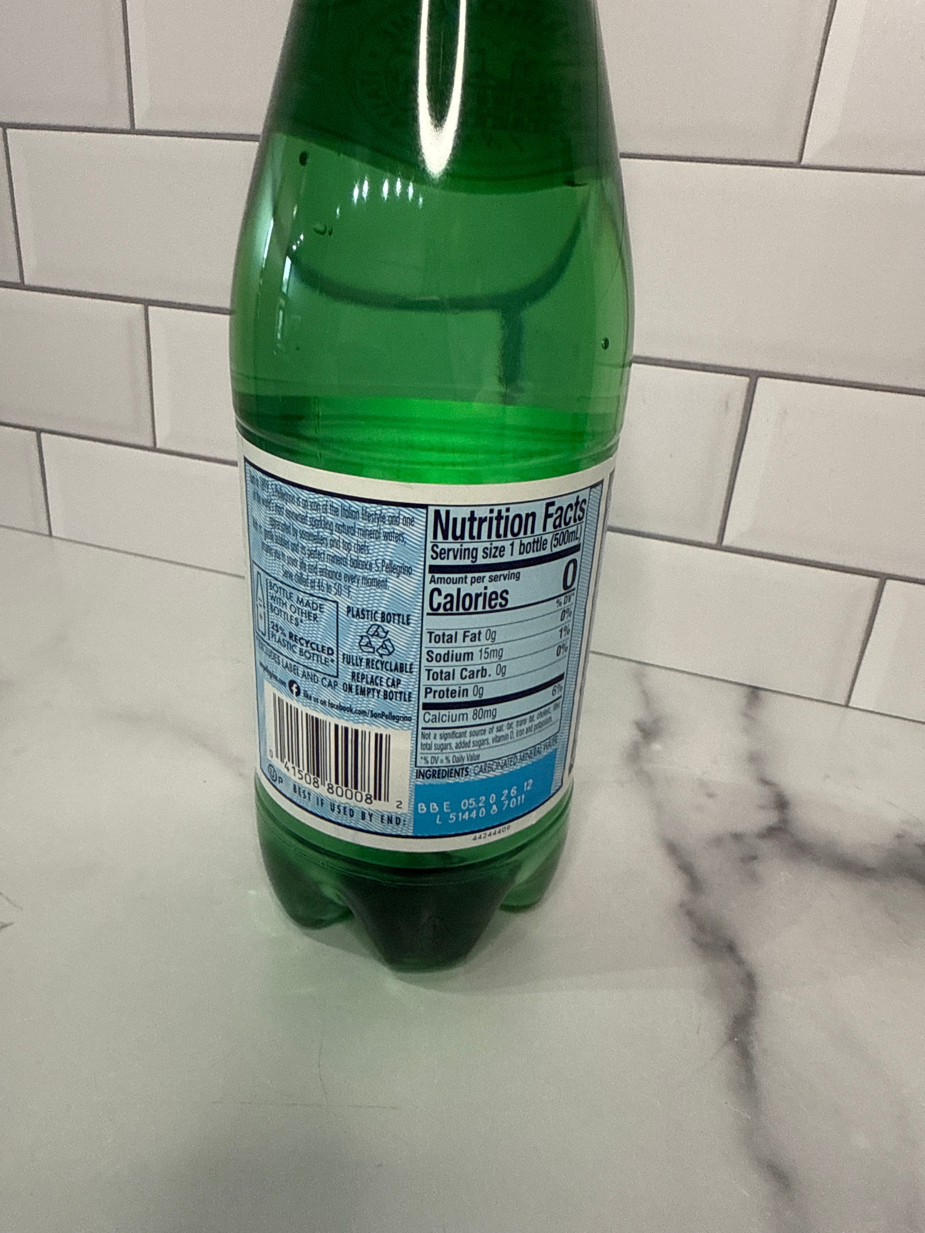 San Pellegrino Sparkling Natural Mineral Water 16.9 oz