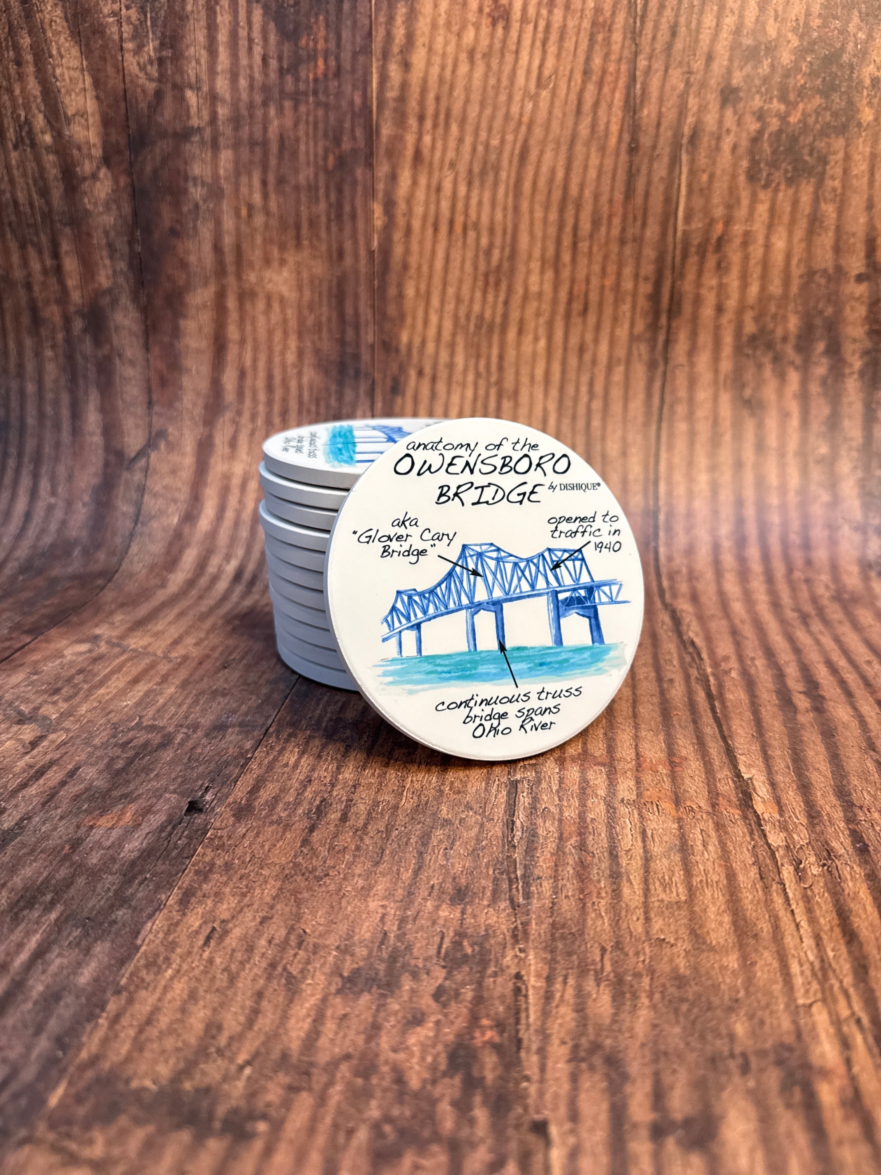 Blue Bridge Sandstone Coaster