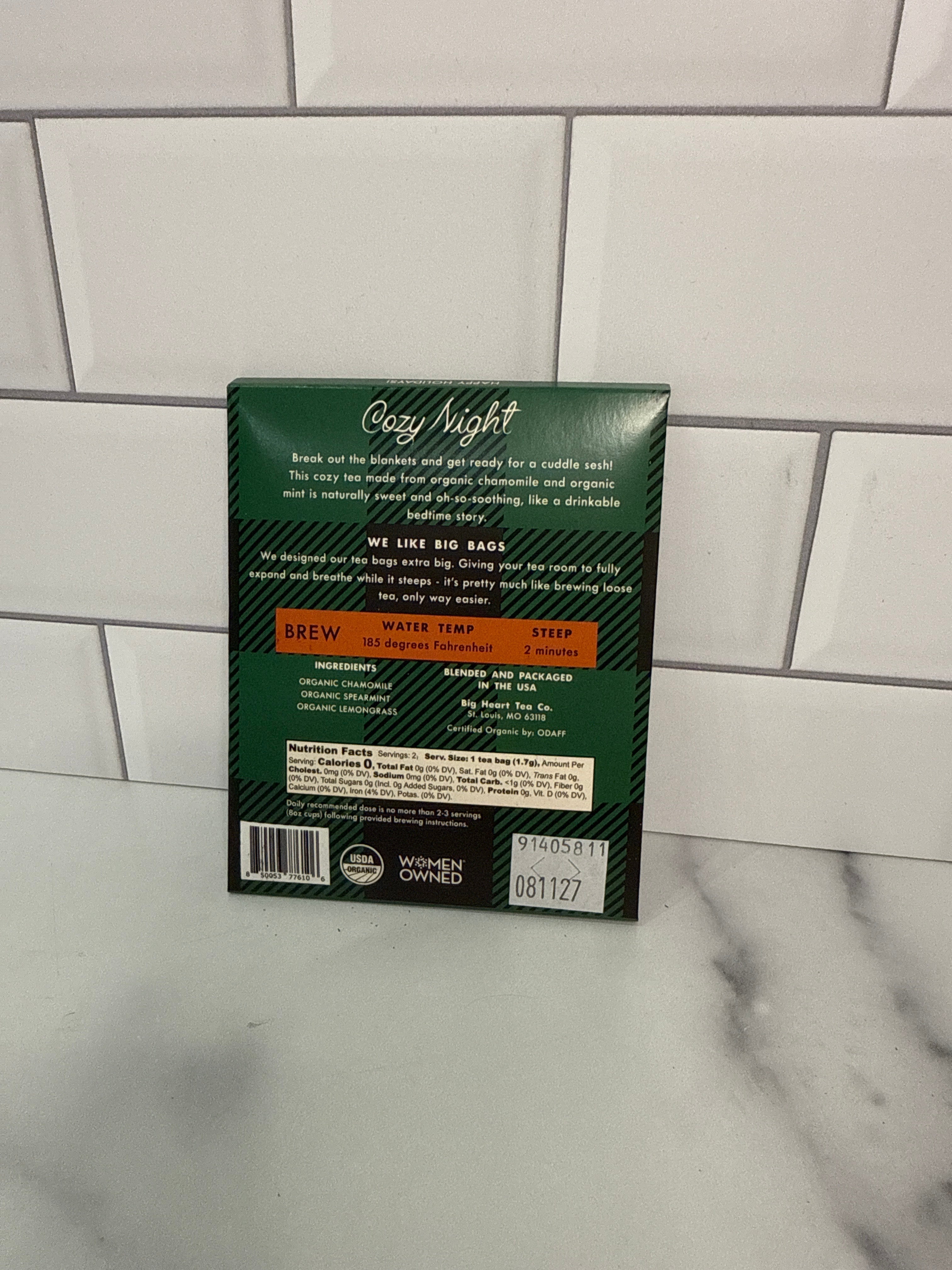 BIG HEART TEA for 2 - Cozy Night