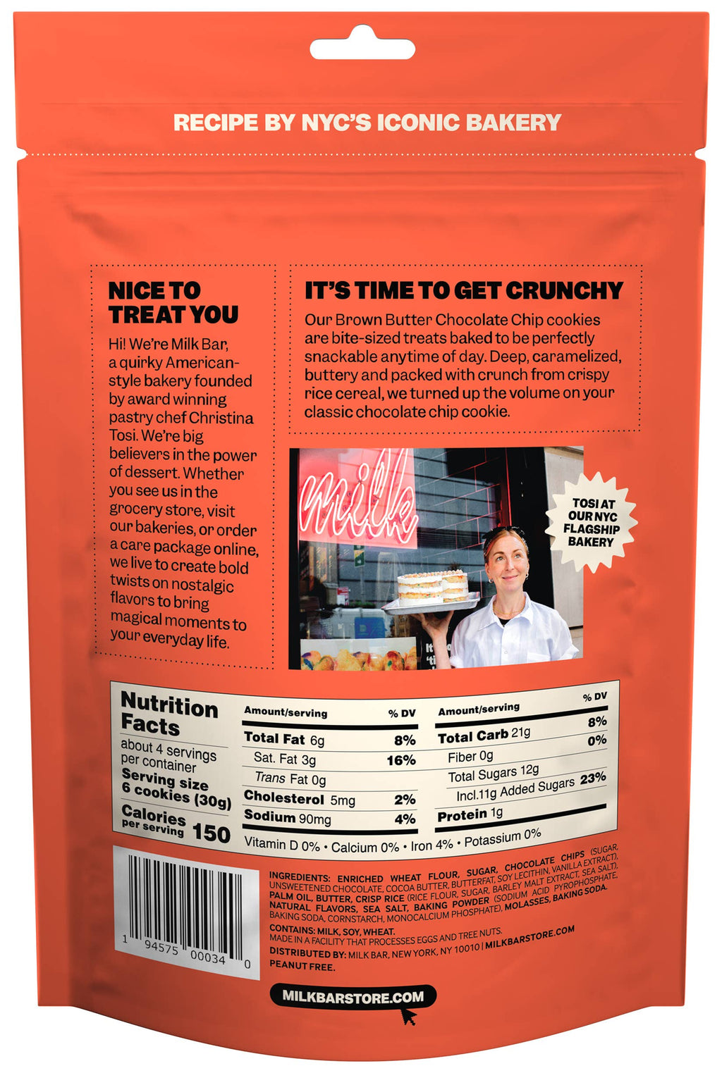 Milk Bar Store - Milk Bar Brown Butter Chocolate Chip Super Crunchy Cookies