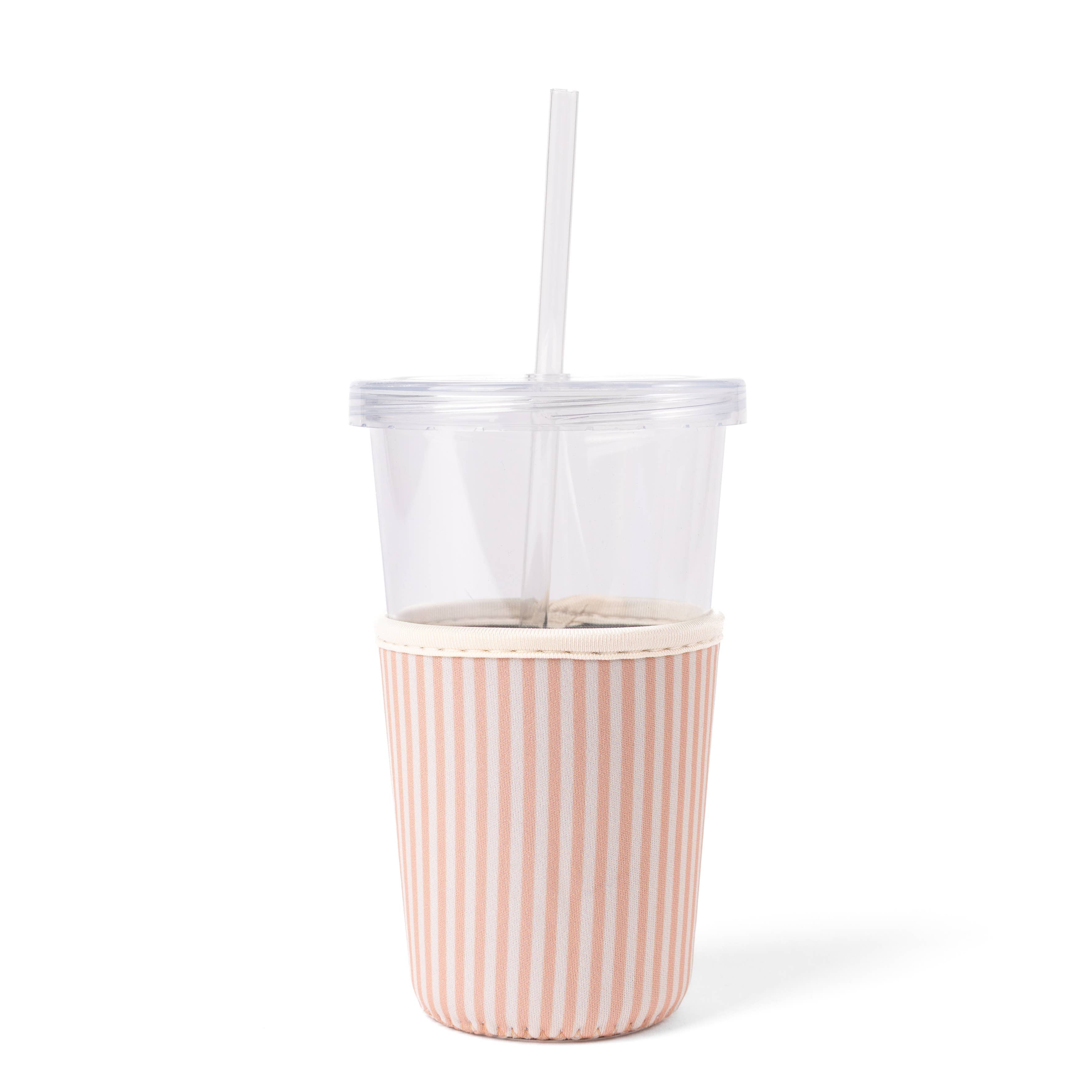 Elyse Breanne Design - Latte Stripes Drink Sleeve, Iced Coffee Sleeve