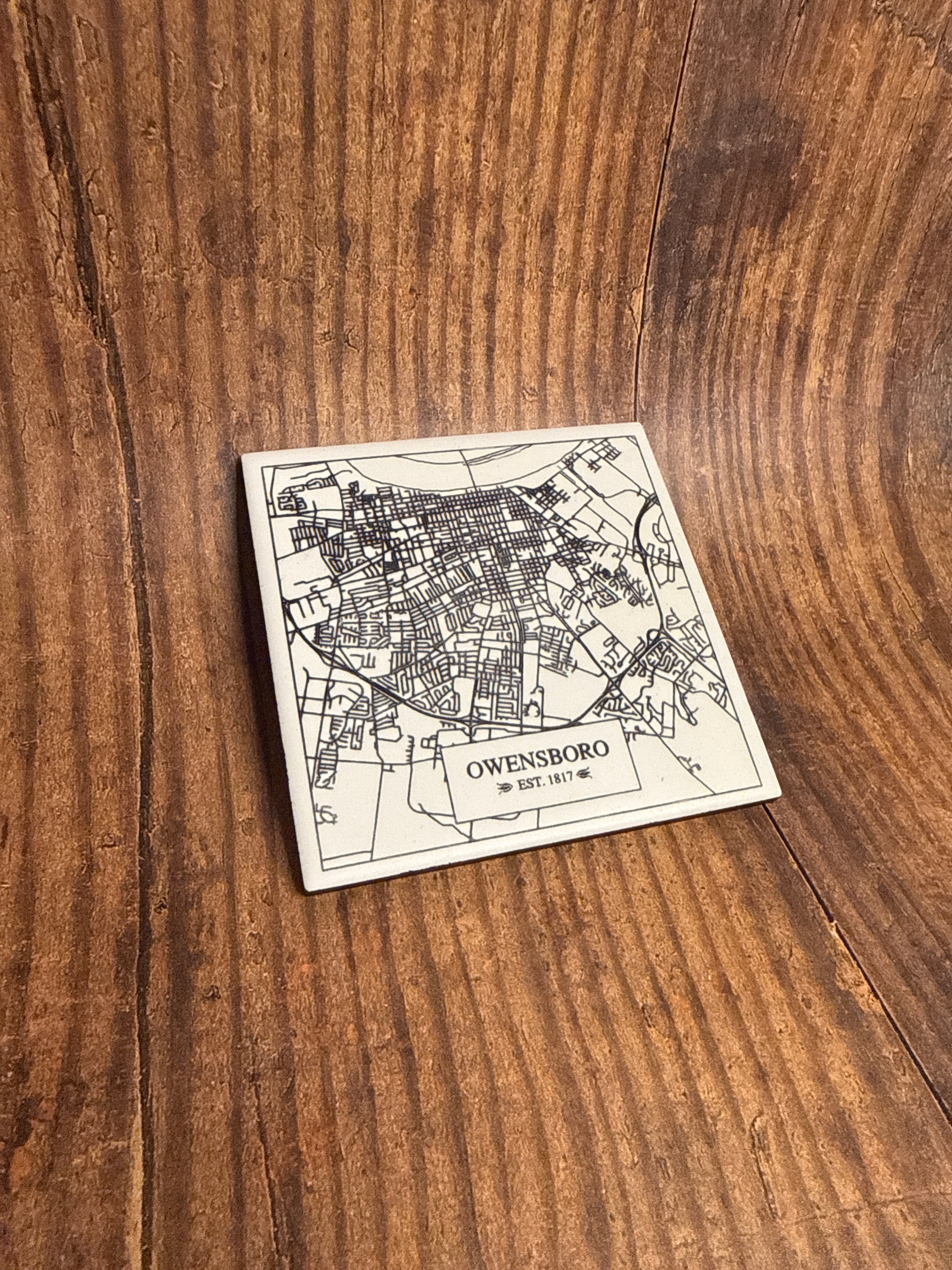 Owensboro Map Coaster