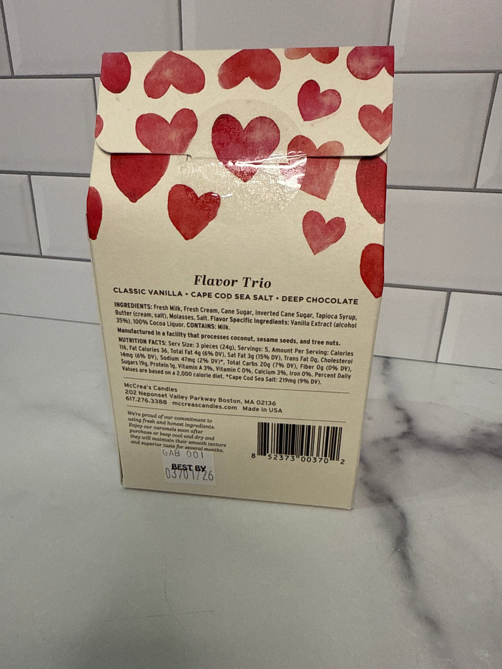 Hugs & Kisses Gable Box Flavor Trio