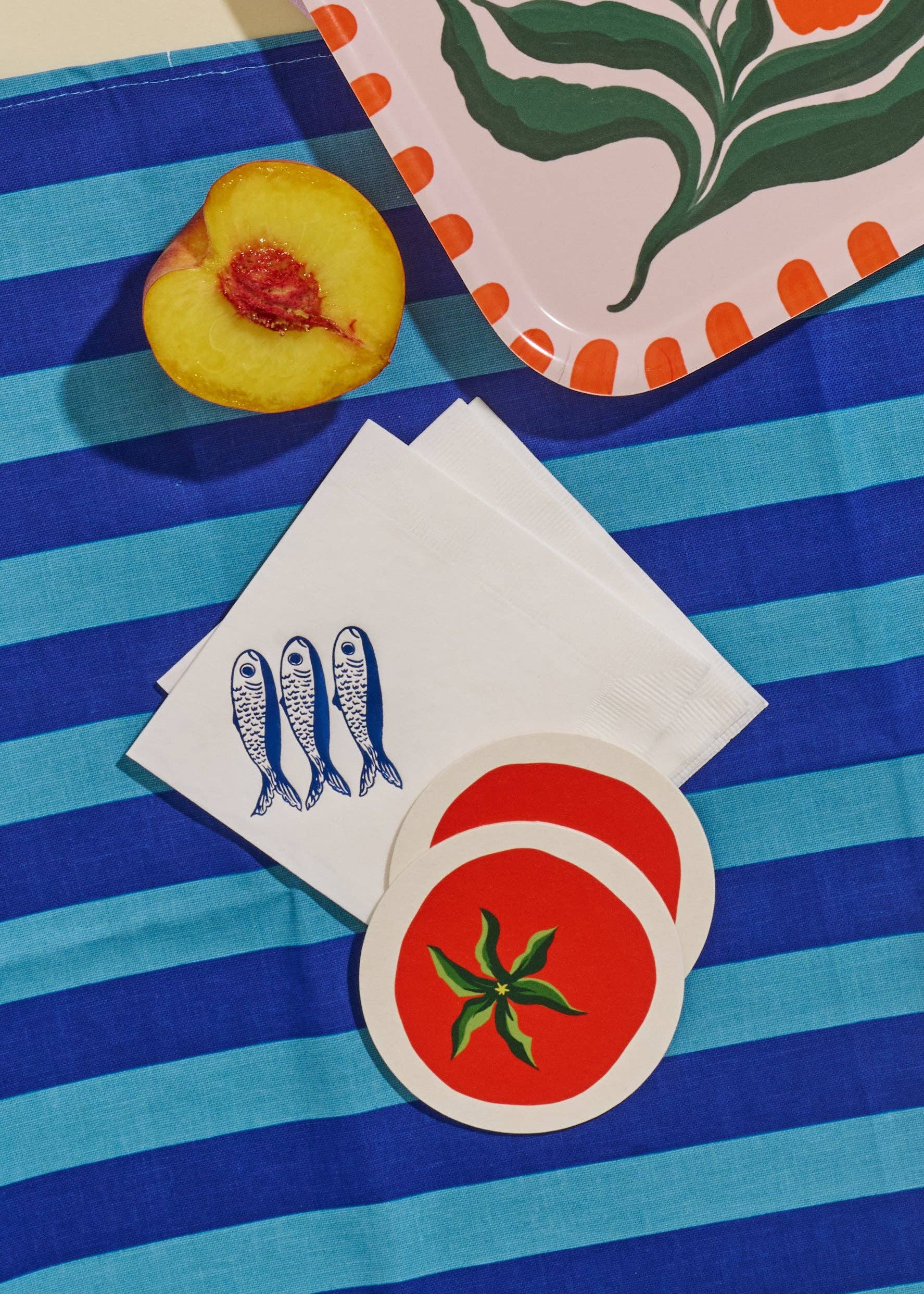 One & Only Paper - Tomato Coasters | Set of Four