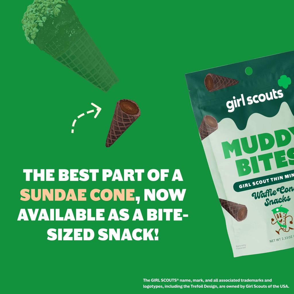 Muddy Bites - Girl Scout Thin Mints™ Muddy Bites Waffle Cones Snacks