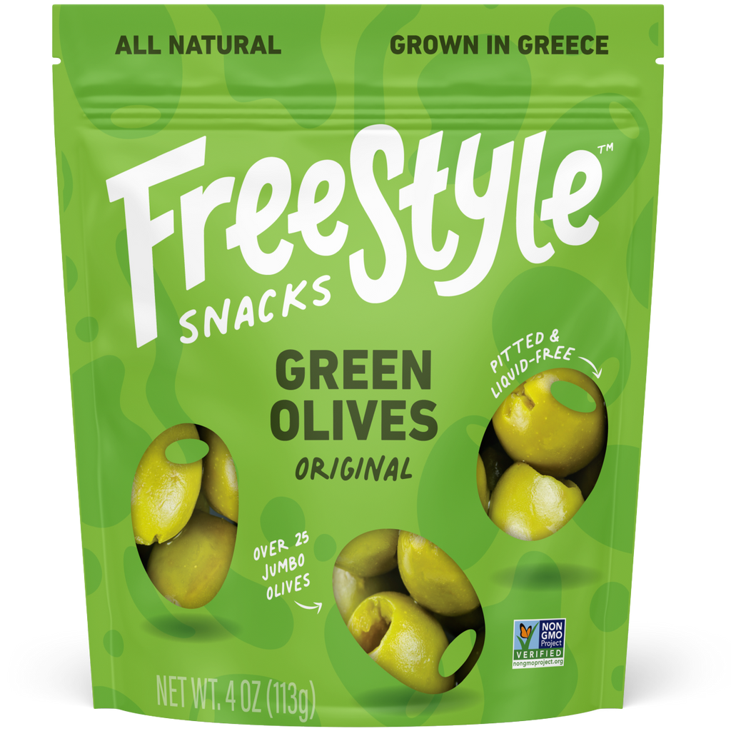 Green Olives Original 4oz - Freestyle Snacks
