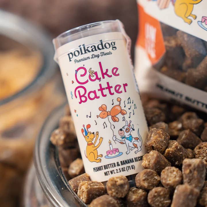 Polkadog Cake Batter Dog Treats - Peanut Butter & Banana