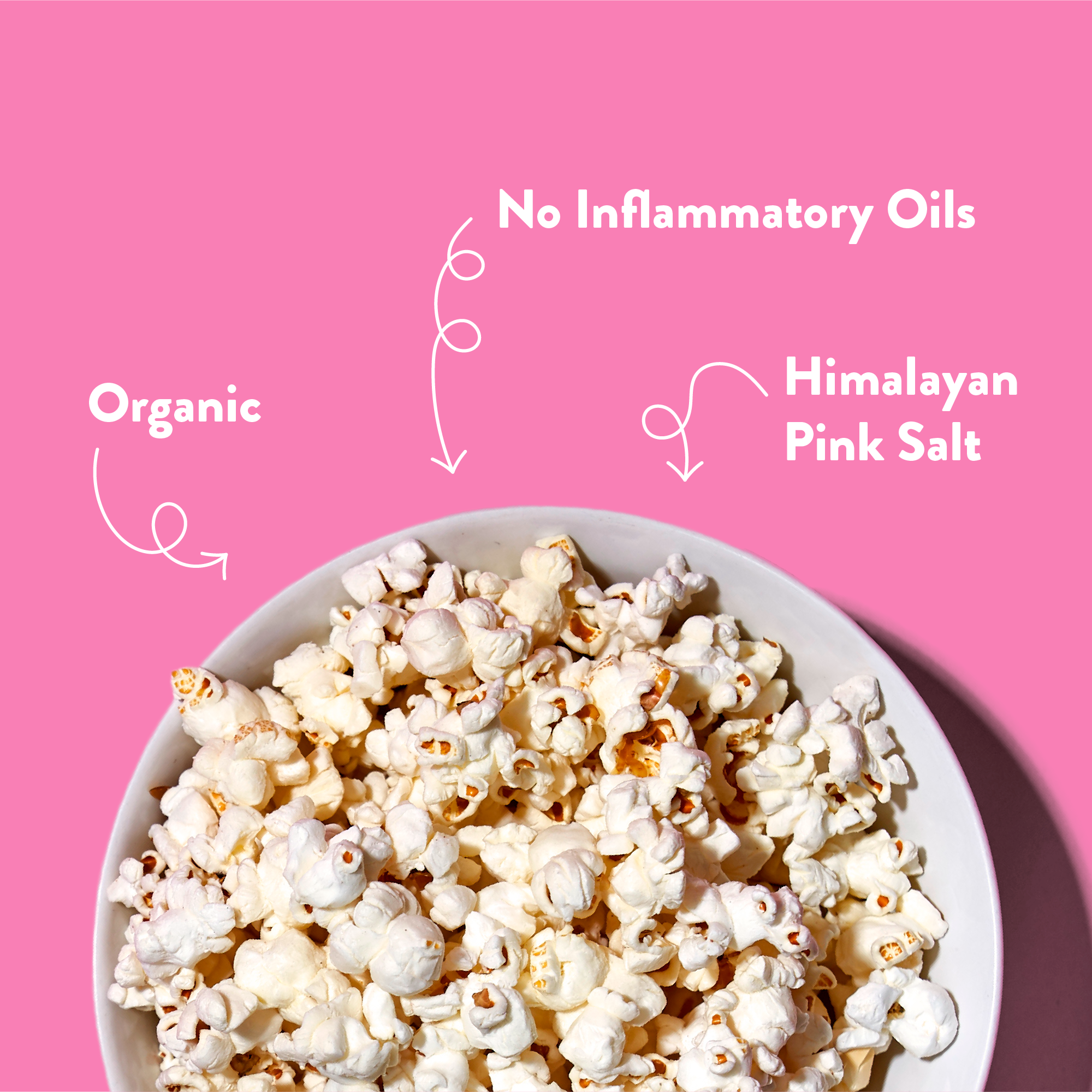 LesserEvil - Organic Popcorn, Himalayan Pink 4.6 oz
