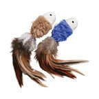 Pet Palette Distribution - KONG® Naturals® Crinkle Fish Cat Toy 2pk Assorted