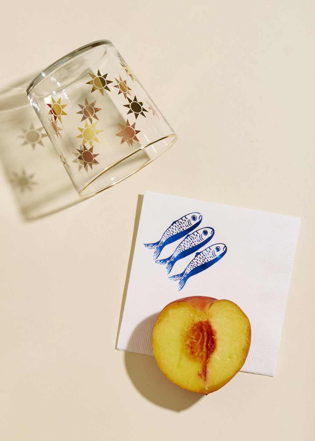 One & Only Paper - Sardines Cocktail Paper Beverage Napkin - Set of 20