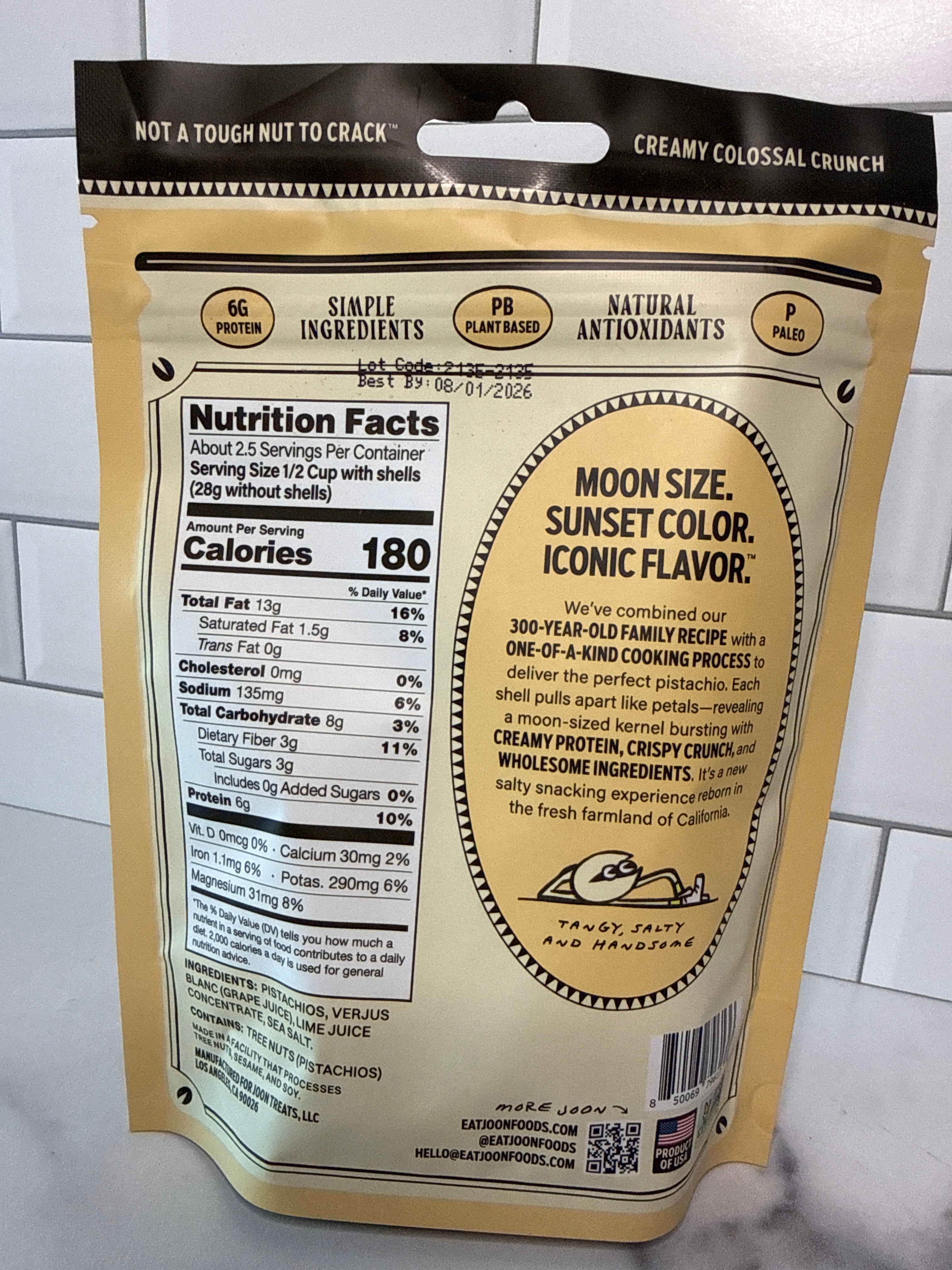 Original Salted Pistachios 4.5 oz.