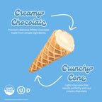 Muddy Bites - White Chocolate Waffle Cones Snacks