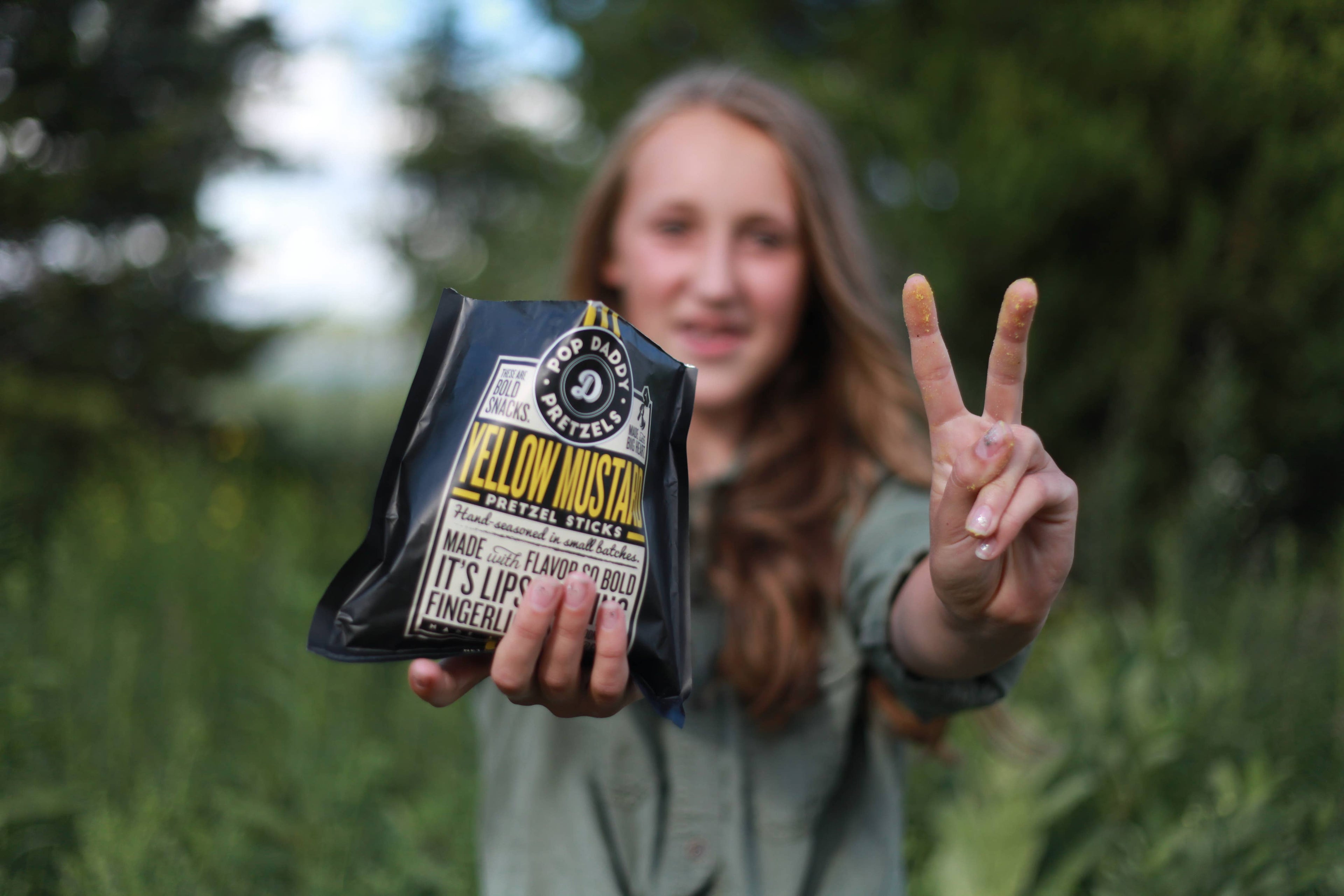 Pop Daddy Snacks - Pop Daddy – Yellow Mustard Seasoned Pretzels 3.0oz