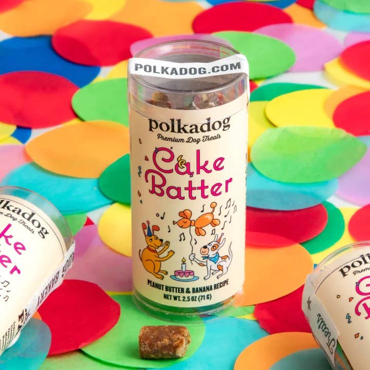 Polkadog Cake Batter Dog Treats - Peanut Butter & Banana