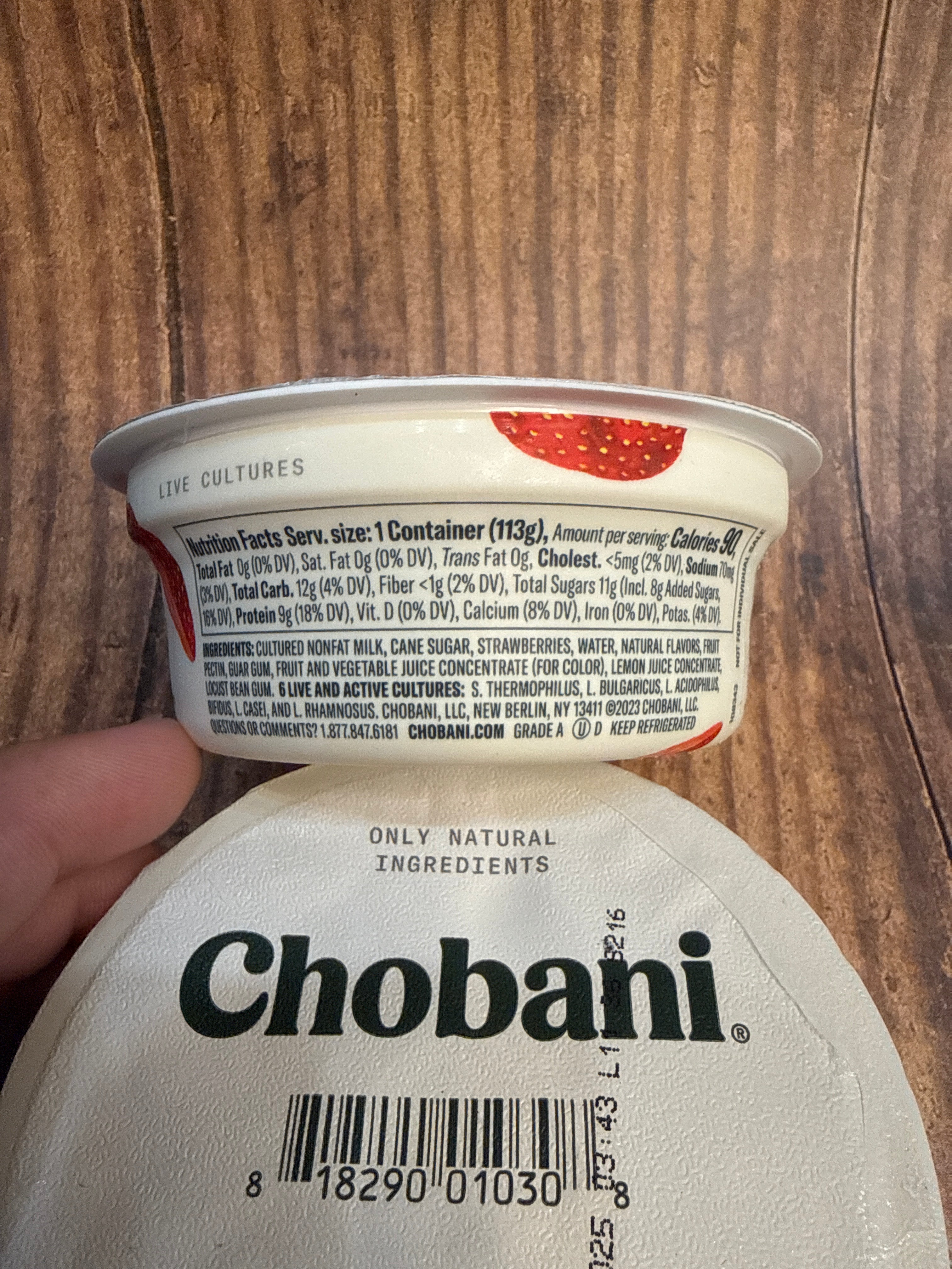 Chobani Greek Yogurt Strawberry