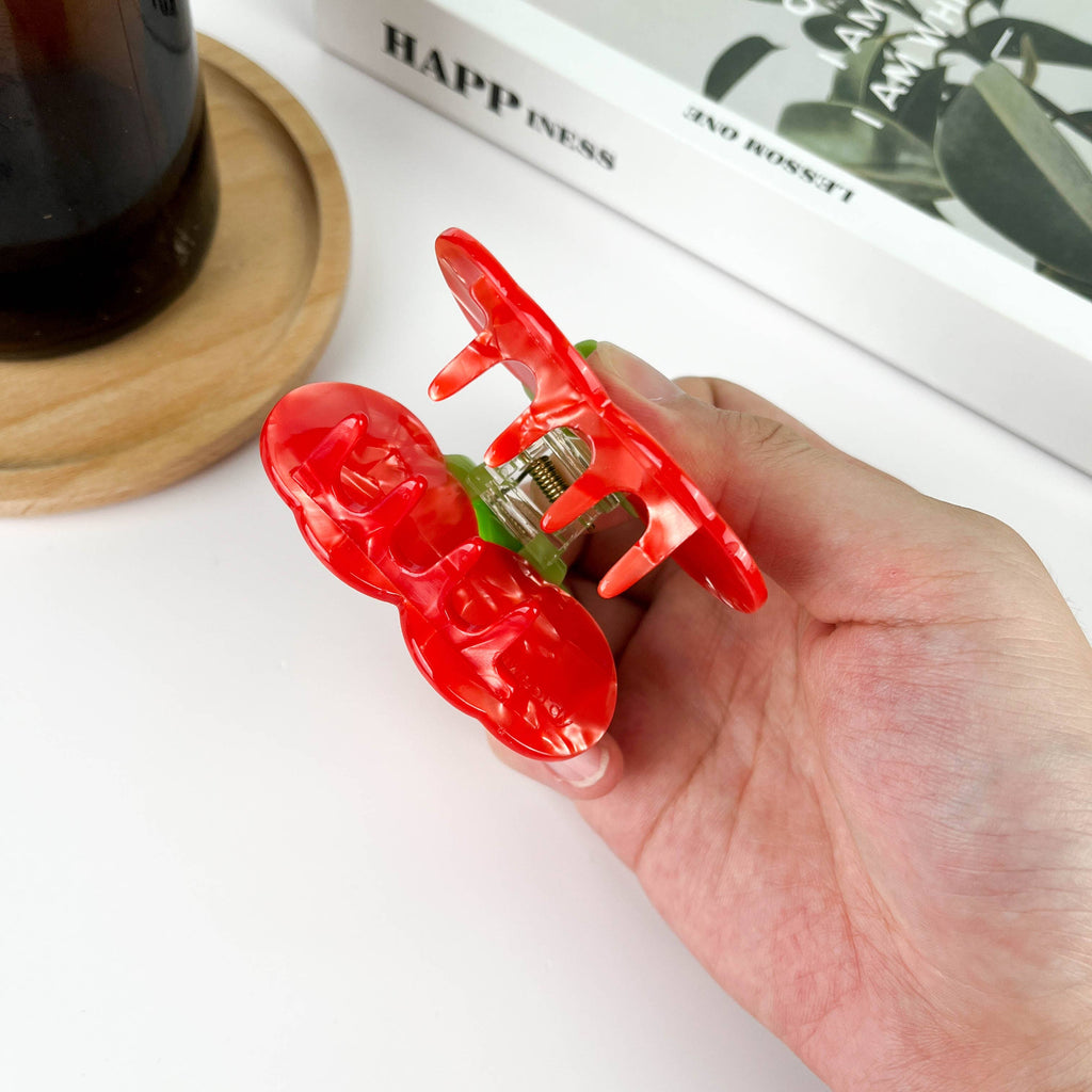 TheDivaSoap - Red Fruit Series Hair Clip,Watermelon Claw Clip