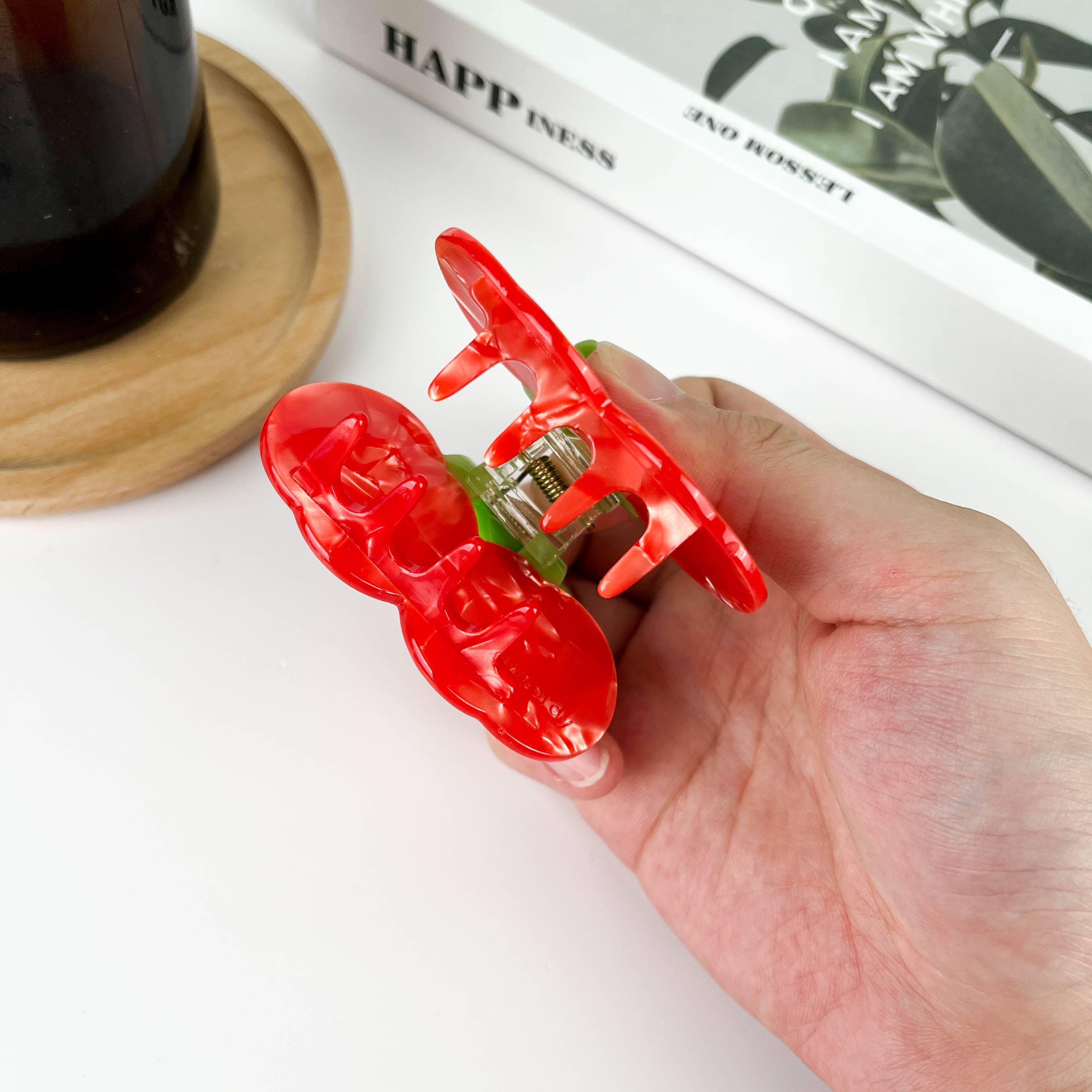 TheDivaSoap - Red Fruit Series Hair Clip,Watermelon Claw Clip