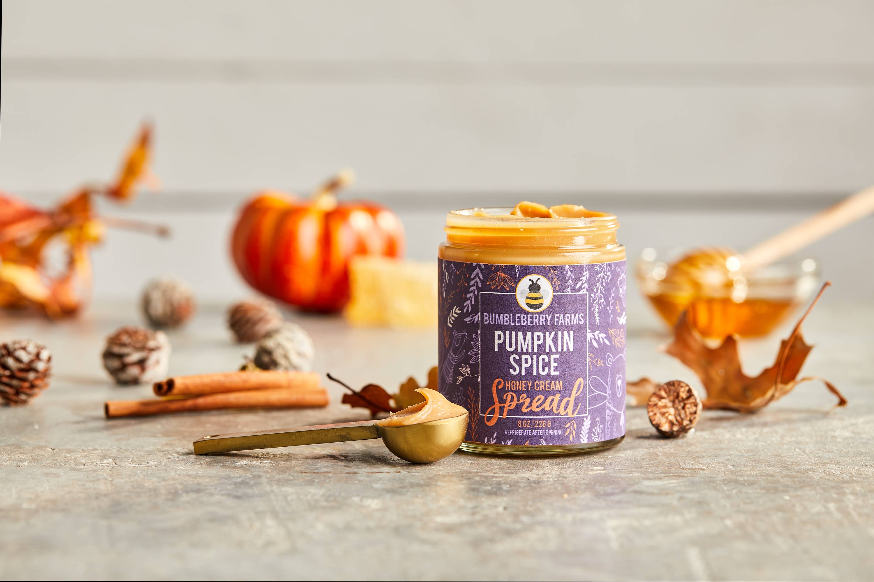Bumbleberry Farms - SEASONAL Pumpkin Spice Honey Spread