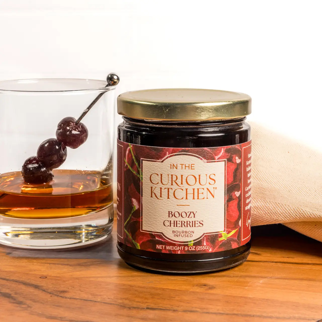 In The Curious Kitchen - Boozy Cherries