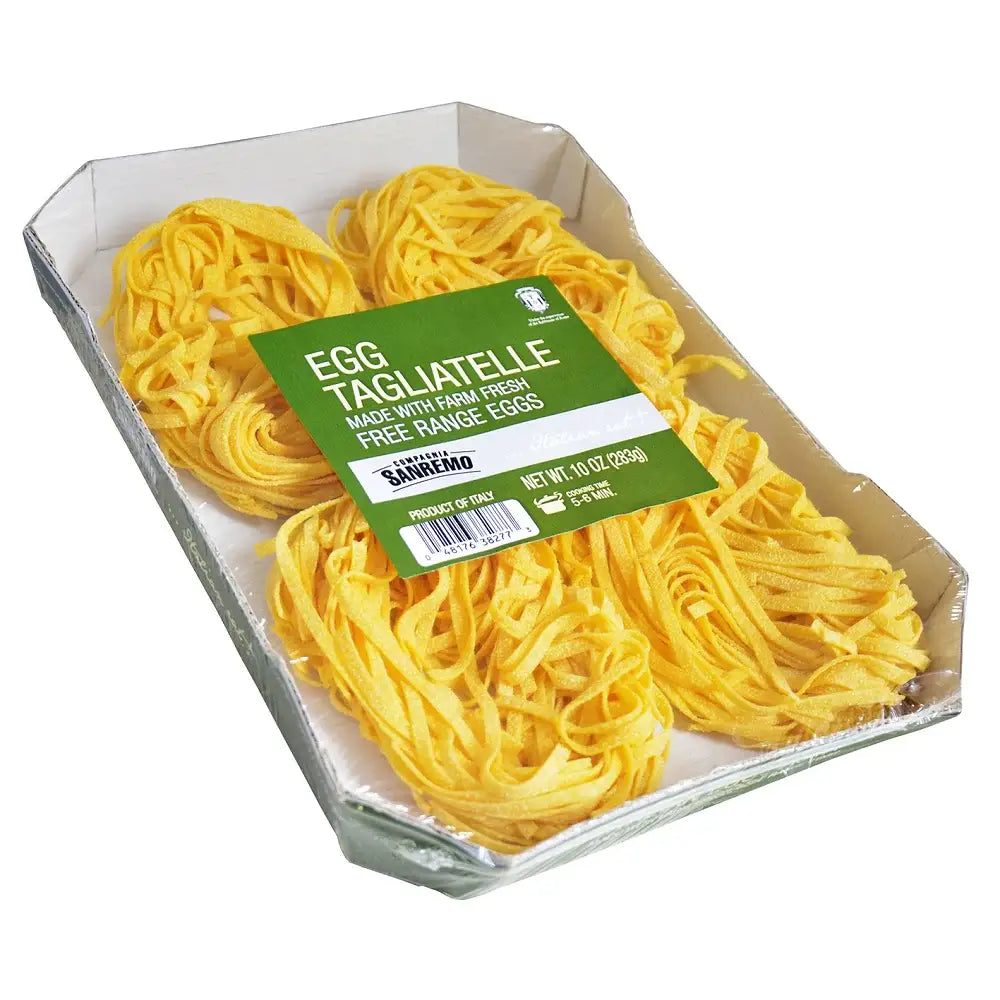 Fine Italian Food - Co. Sanremo Egg Tagliatelle Pasta, 10 oz.