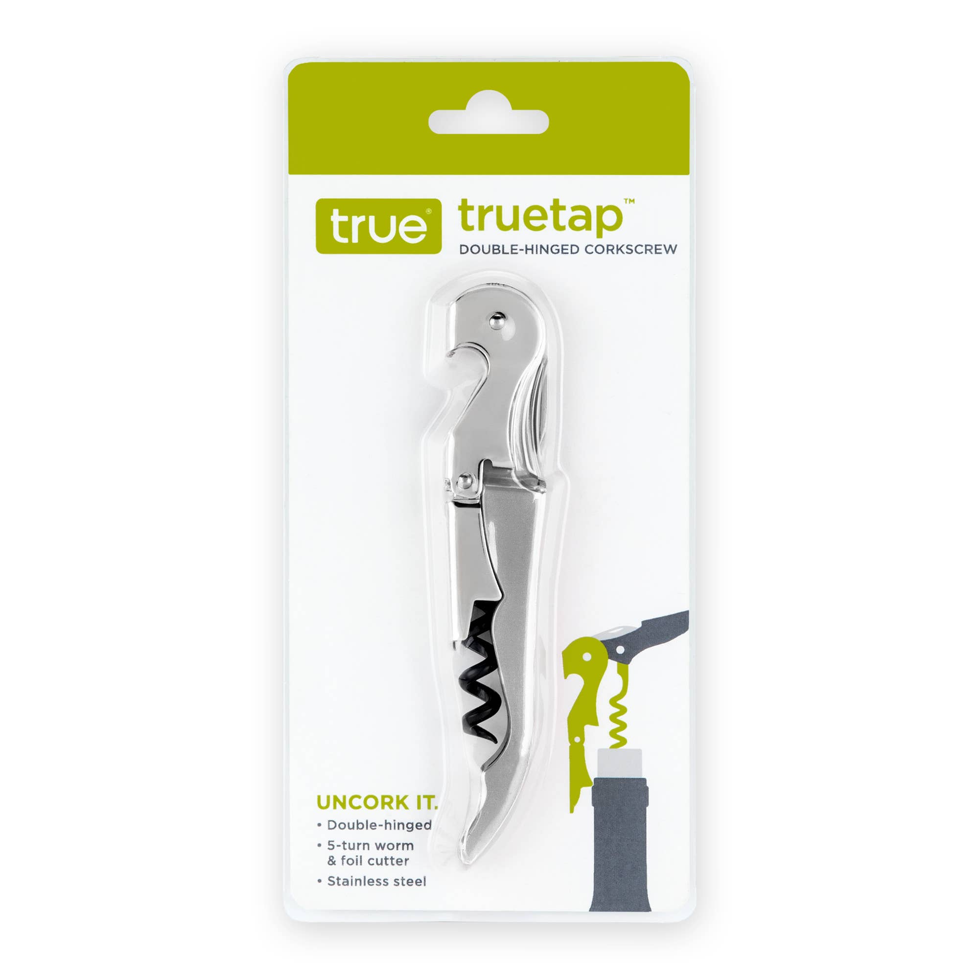TRUE - Truetap  Double Hinged Corkscrew ASST COLORS