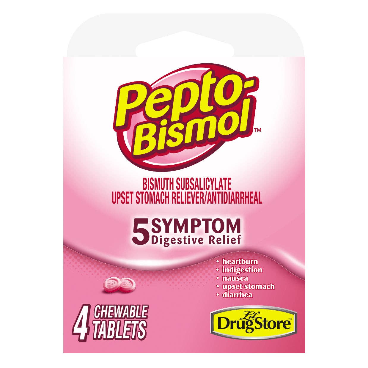 Shop The King - Pepto Bismol Drug Pepto Bismol 4pill 6 Per Box