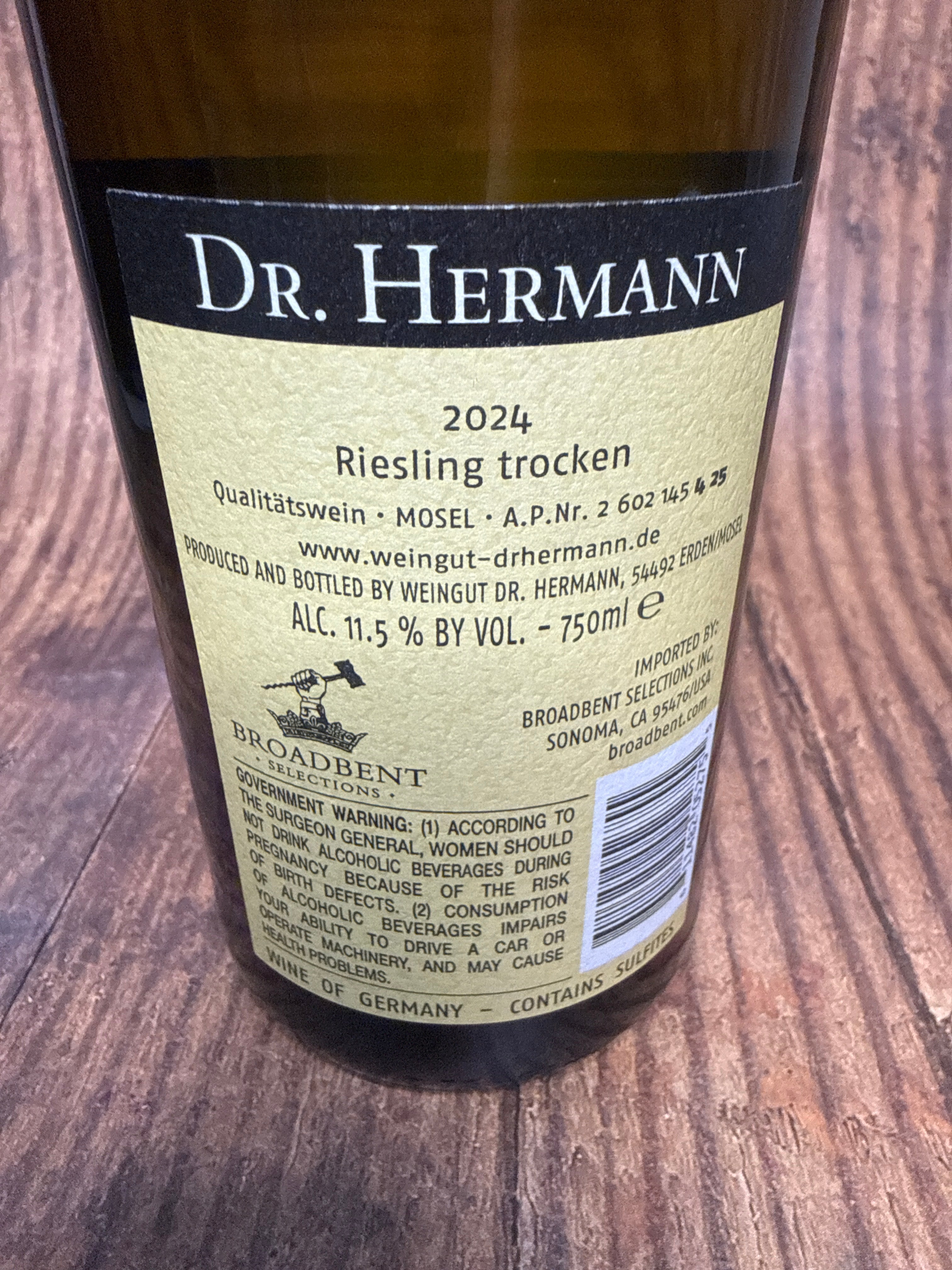 Dr. Hermann, Riesling Trocken (2024)