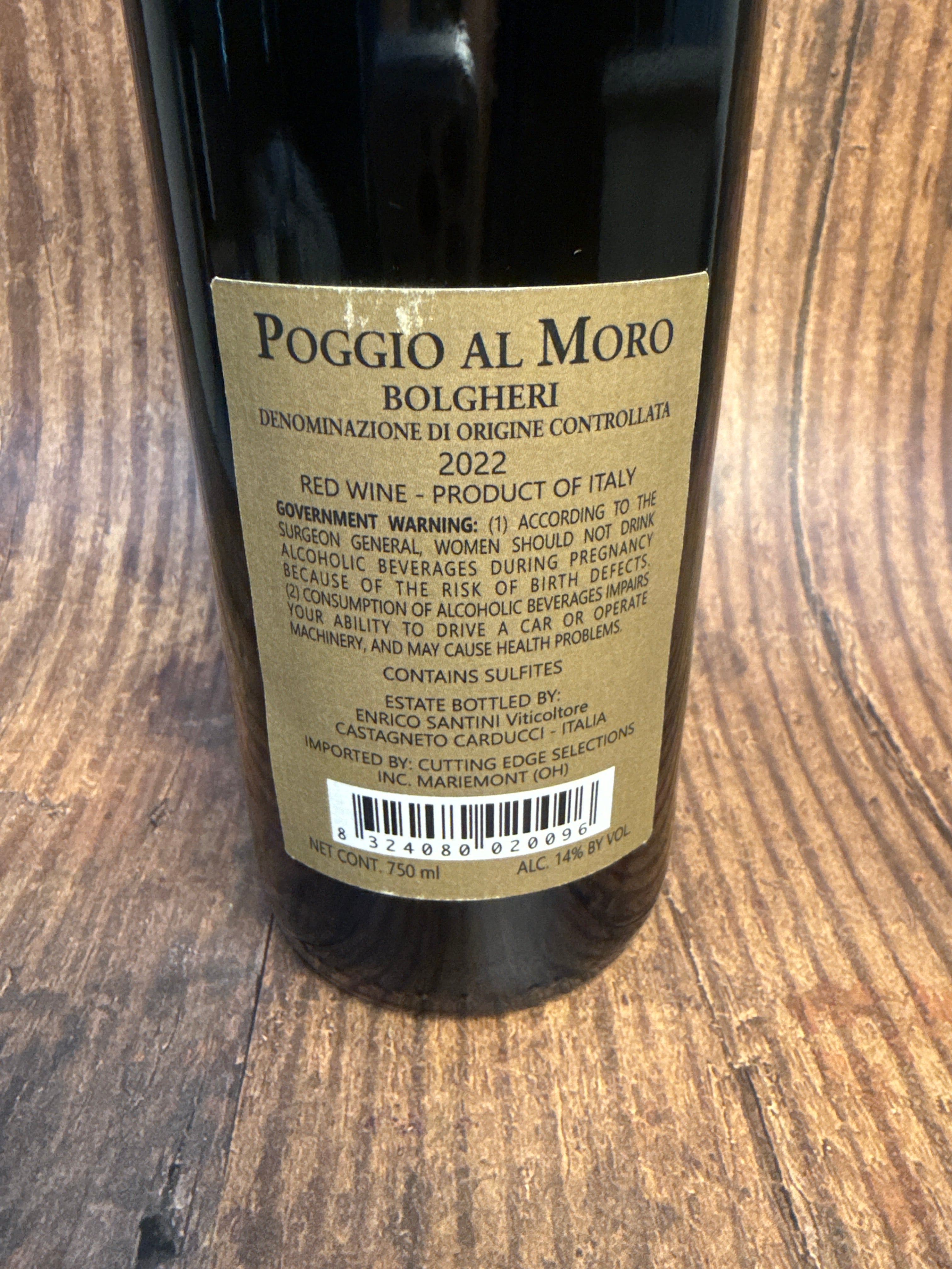 Enrico Santini, Bolgheri Poggio Al Moro (2022)