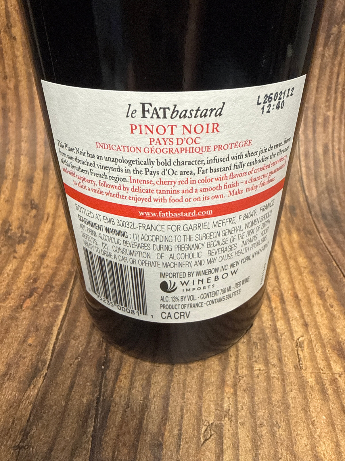 Fat Bastard Pinot Noir (2024)
