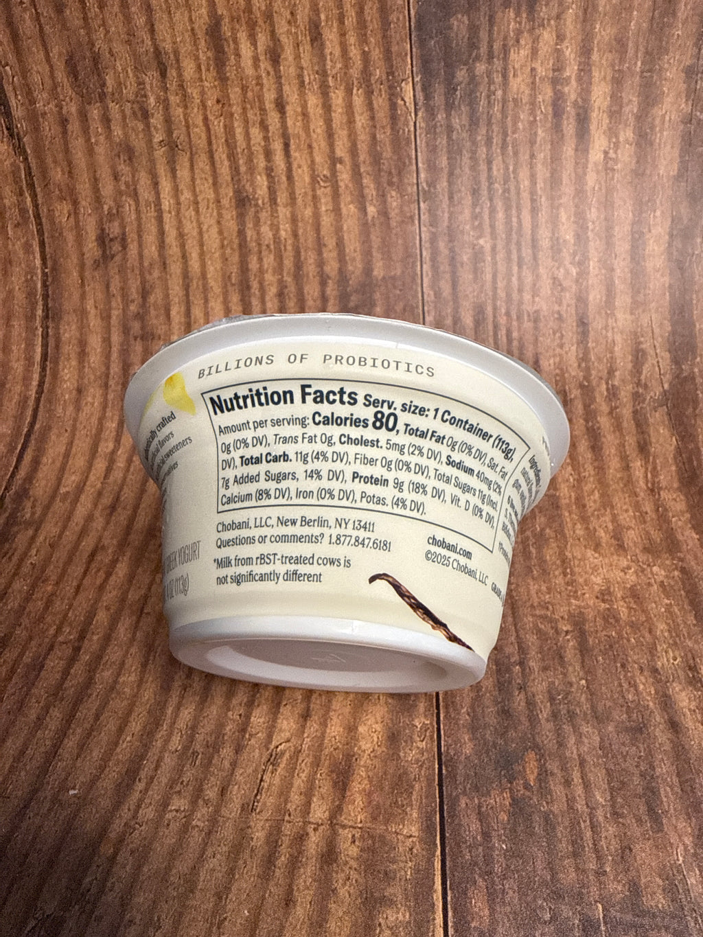 Chobani Greek Yogurt Vanilla