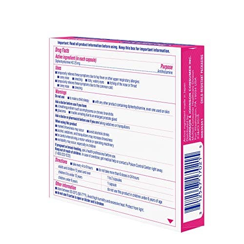 Shop The King - Benadryl Allergy Cap 24ct Single Box