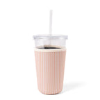 Elyse Breanne Design - Latte Stripes Drink Sleeve, Iced Coffee Sleeve