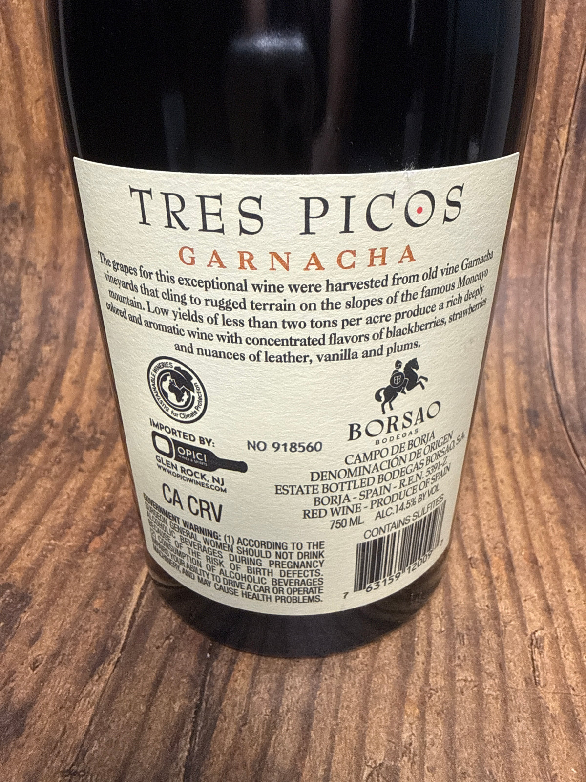 Bodegas Borsao, Campo De Borja Garnacha Tres Picos (2022)