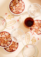 One & Only Paper - Oui Croissants Coasters - Set of Four