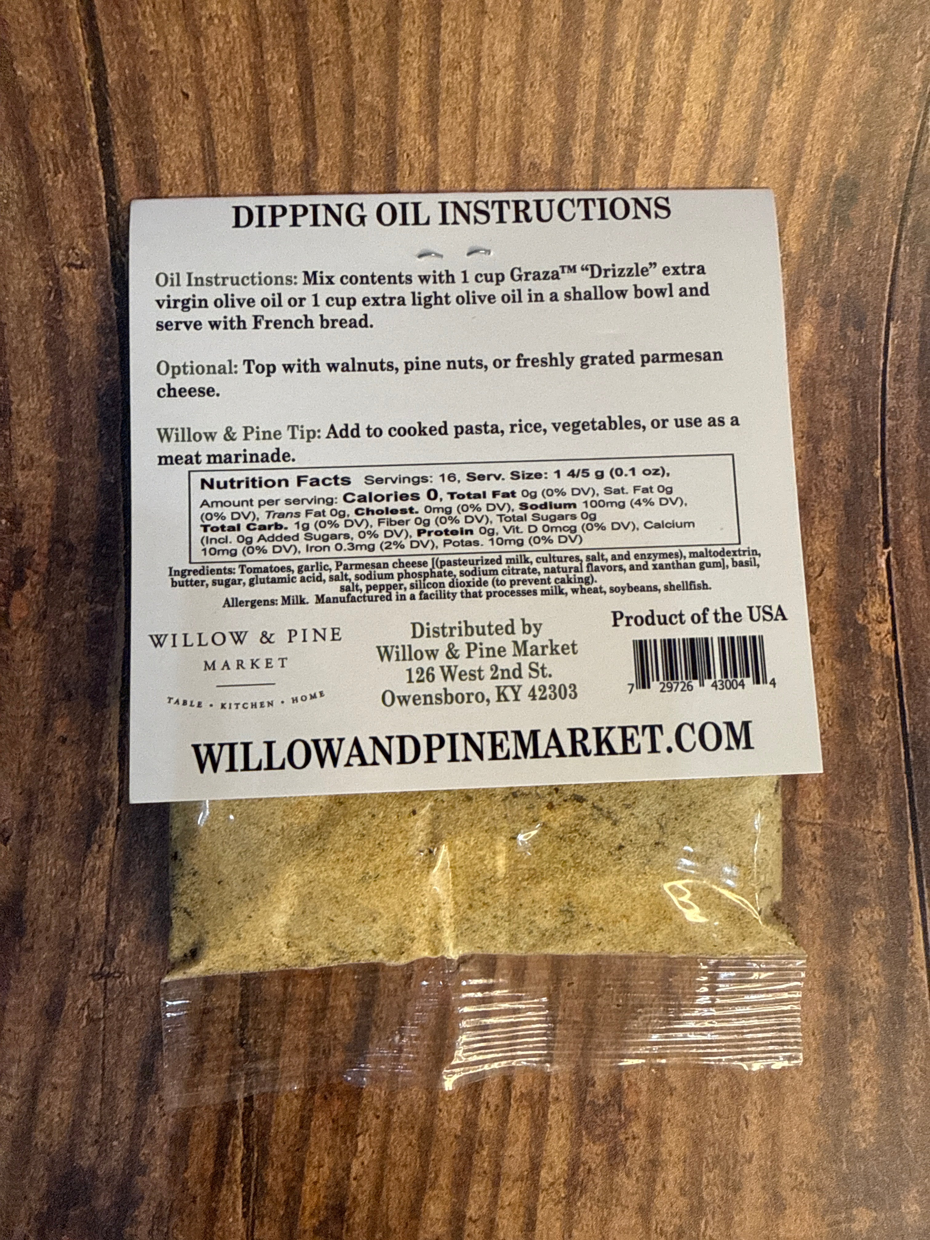 WPM Basil Pesto Dipping Mix