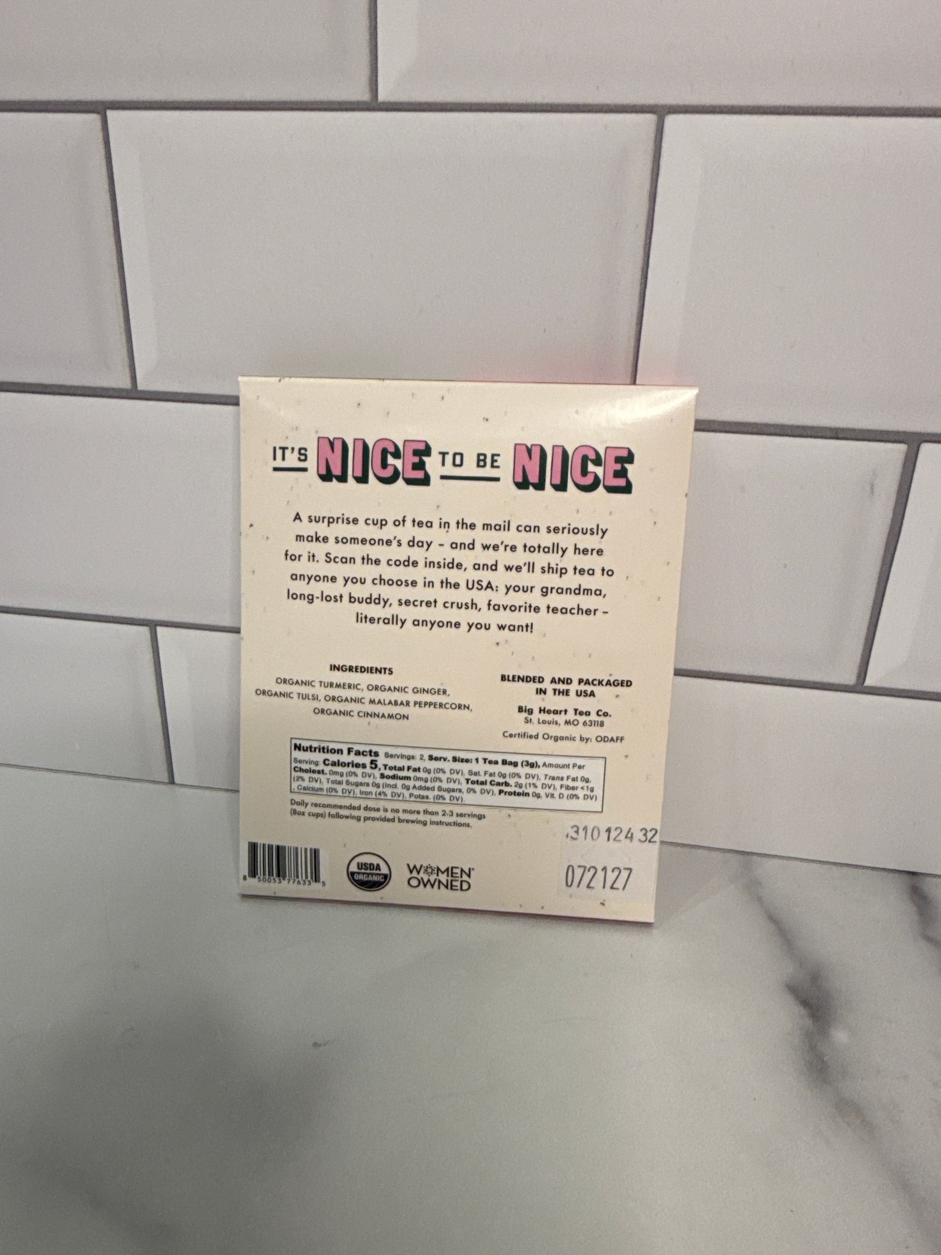 BIG HEART TEA for 2 - Nice to Be Nice