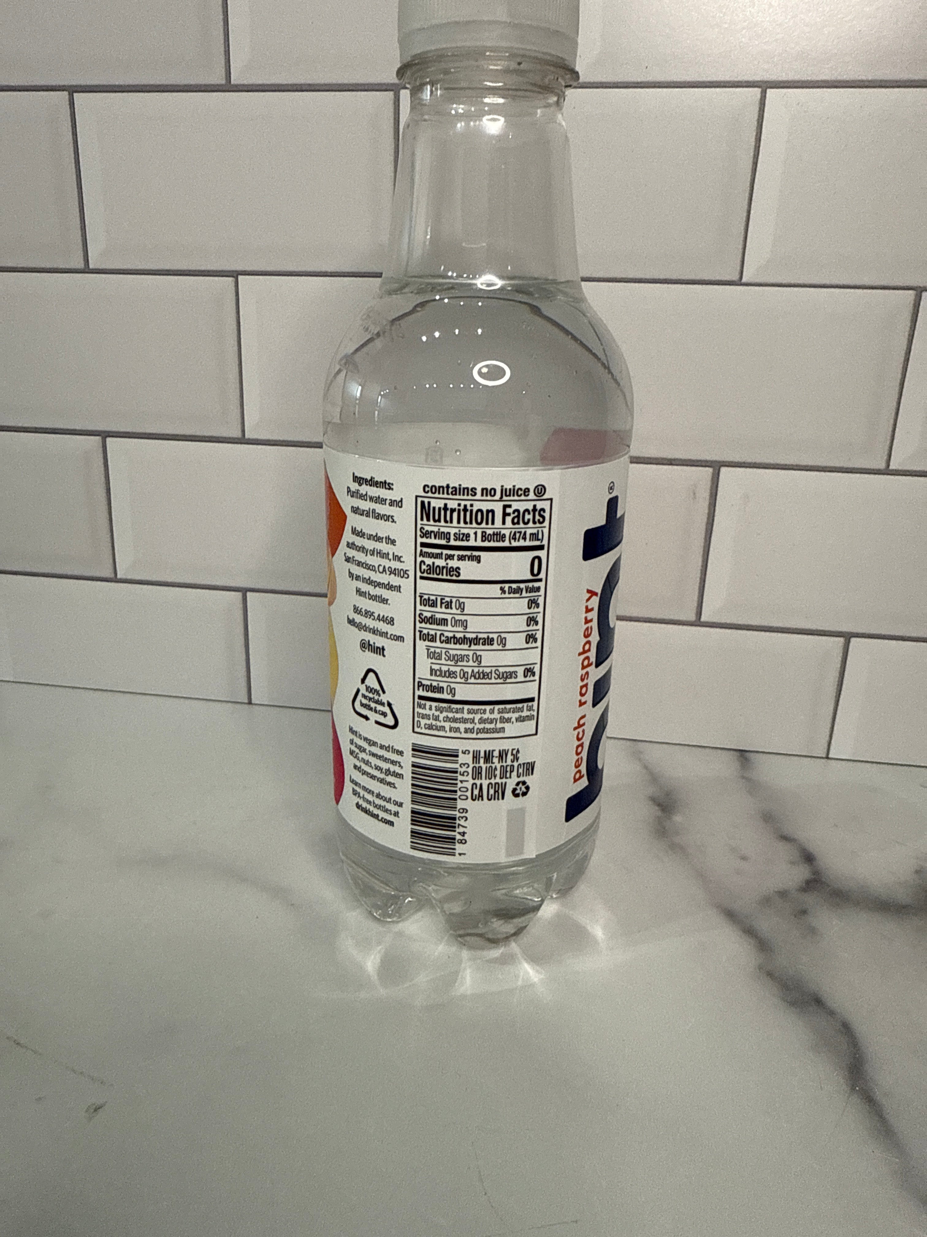 Hint Flavored Water 16 oz.