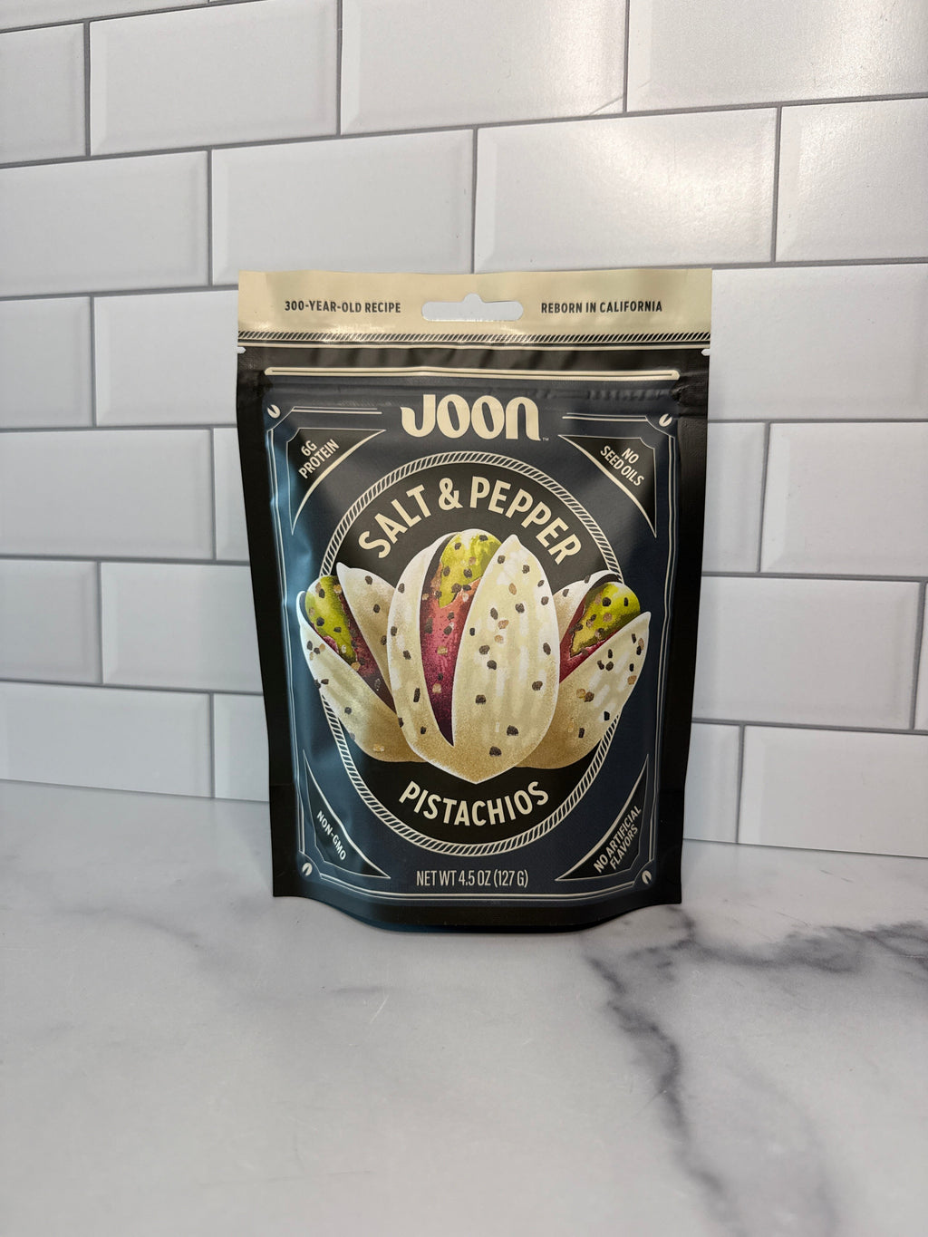 Salt and Pepper Pistachios 4.5 oz.