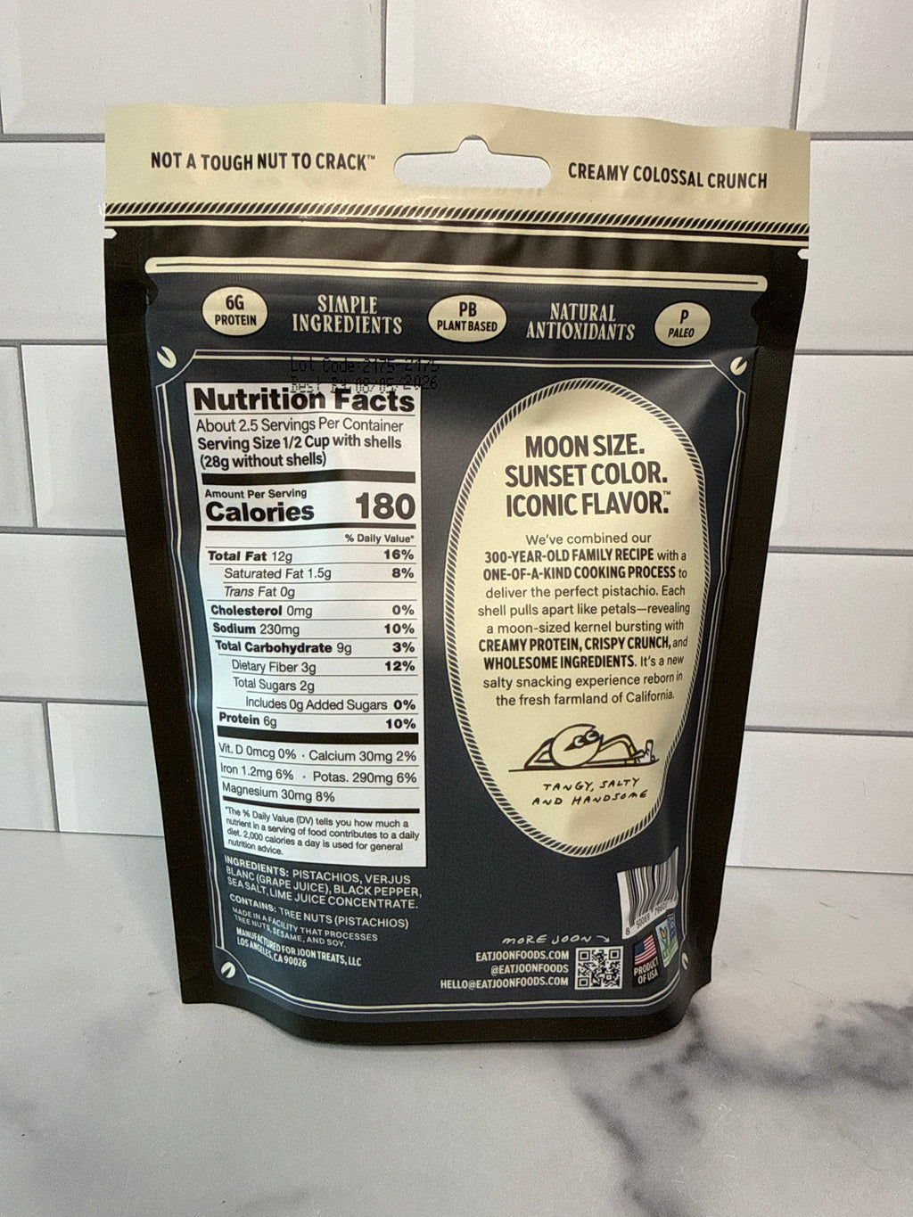 Salt and Pepper Pistachios 4.5 oz.